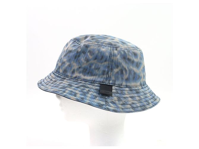 Cappello bucket in tessuto upcycled con stampa Adriatica Dior Parley Blu - vista 3