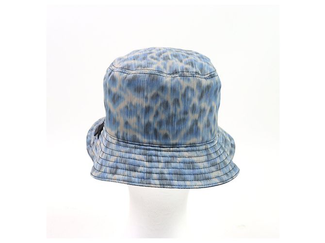 Cappello bucket in tessuto upcycled con stampa Adriatica Dior Parley Blu - vista 4