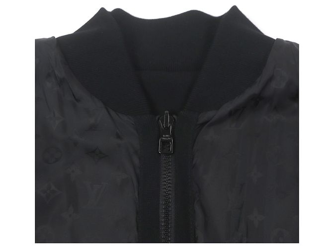 Reversible Double-Zip Bomberjacke aus Baumwoll-Nylon mit Monogramm von Louis Vuitton Schwarz - Ansicht 3