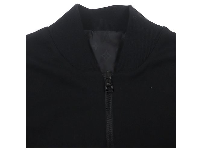 Reversible Double-Zip Bomberjacke aus Baumwoll-Nylon mit Monogramm von Louis Vuitton Schwarz - Ansicht 4