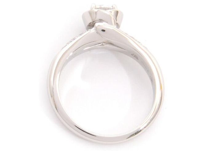 Bulgari Bvlgari PT950 Incontro D'Amore Ring D0.35ct Größe 46 Silber - Ansicht 4