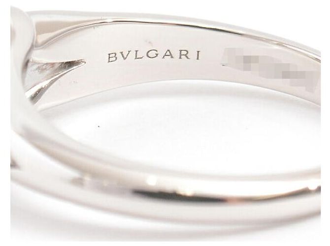 Bulgari Bvlgari PT950 Incontro D'Amore Ring D0.35ct Größe 46 Silber - Ansicht 5
