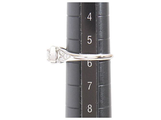 Bulgari Bvlgari PT950 Incontro D'Amore Ring D0.35ct Größe 46 Silber - Ansicht 7