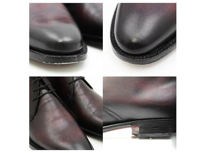 Autre Marque Stivali Chukka in Pelle Bettanin&Venturi Marrone Bordò - vista 5