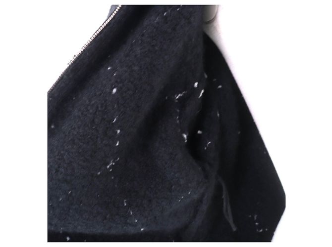 Chaqueta de cachemira COCO Mark de Chanel Negro Blanco - vista 5