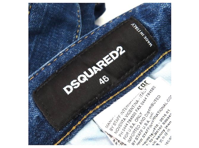 Autre Marque Pantalones de mezclilla de algodón DSQUARED2 CLASSIC KENNY TWIST Azul - vista 10