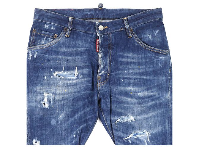 Autre Marque Pantalones de mezclilla de algodón DSQUARED2 CLASSIC KENNY TWIST Azul - vista 3