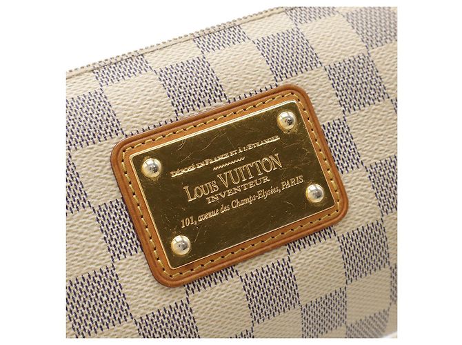 Borsa a Spalla 2 in 1 Louis Vuitton Eva Damier Azur Crudo - vista 4