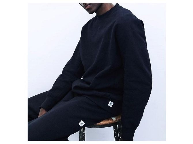 Autre Marque HEAVYWEIGHT FLEECE Sweatshirt Scye × REIGNING CHAMP Limitierte Auflage Schwarz - Ansicht 3