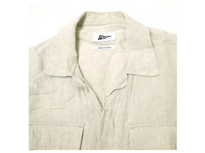 Autre Marque Chaqueta militar de lino relajada Olivia de Pilgrim Surf+Supply Beige - vista 4