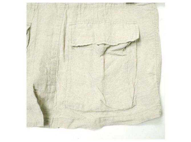 Autre Marque Chaqueta militar de lino relajada Olivia de Pilgrim Surf+Supply Beige - vista 5