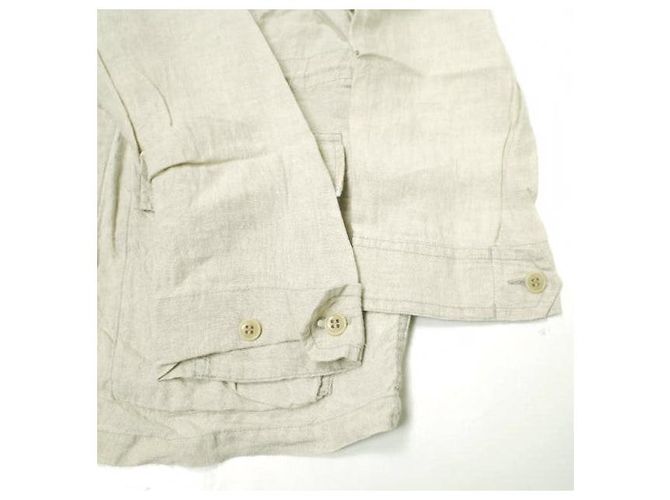 Autre Marque Chaqueta militar de lino relajada Olivia de Pilgrim Surf+Supply Beige - vista 6