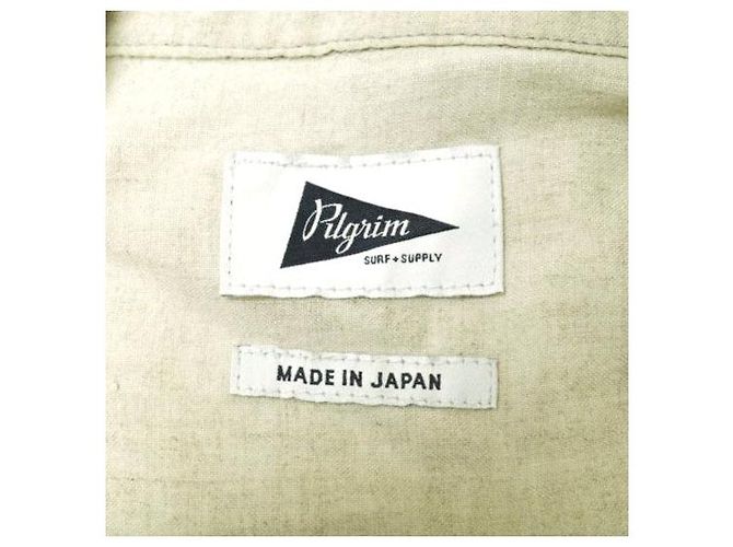 Autre Marque Chaqueta militar de lino relajada Olivia de Pilgrim Surf+Supply Beige - vista 7