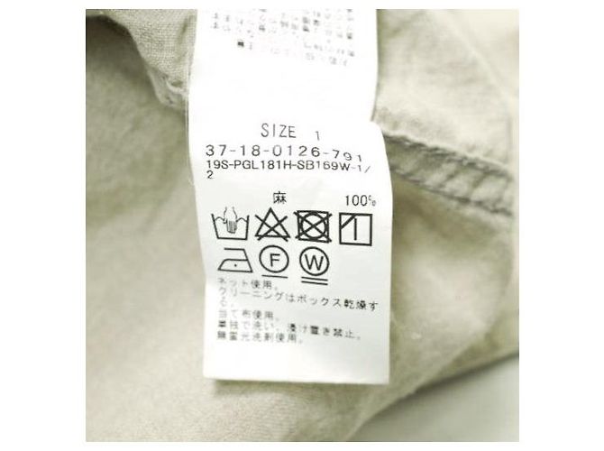 Autre Marque Chaqueta militar de lino relajada Olivia de Pilgrim Surf+Supply Beige - vista 8