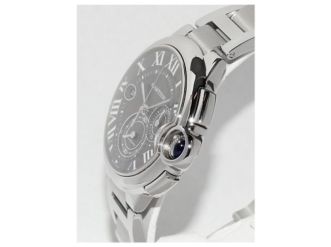 Cartier Ballon Bleu aus Edelstahl Schwarz - Ansicht 4