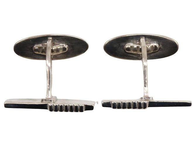 Autre Marque Gemelli quadrati in argento sterling Georg Jensen - vista 2