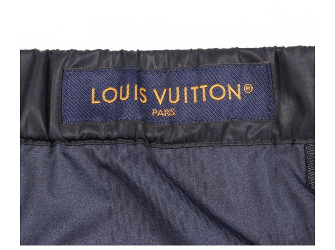 Damier-Polyesterhosen von Louis Vuitton Blau - Ansicht 3
