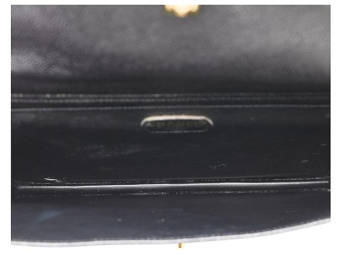 Borsa a tracolla in caviale Coco Mark di Chanel Nero - vista 10