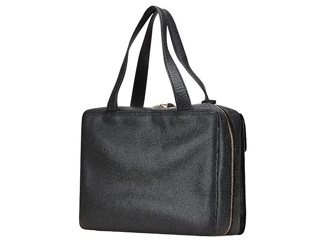Borsa a tracolla in caviale Coco Mark di Chanel Nero - vista 2