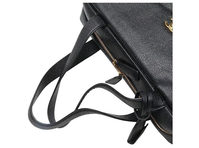 Borsa a tracolla in caviale Coco Mark di Chanel Nero - vista 4