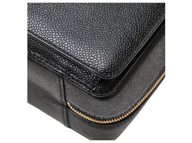 Borsa a tracolla in caviale Coco Mark di Chanel Nero - vista 6