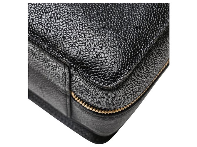 Borsa a tracolla in caviale Coco Mark di Chanel Nero - vista 7