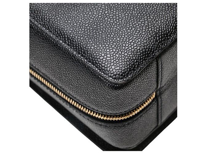 Borsa a tracolla in caviale Coco Mark di Chanel Nero - vista 8