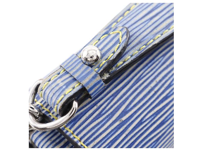 Borsa a Spalla 2 in 1 Louis Vuitton Twist MM in Pelle Epi Blu - vista 12