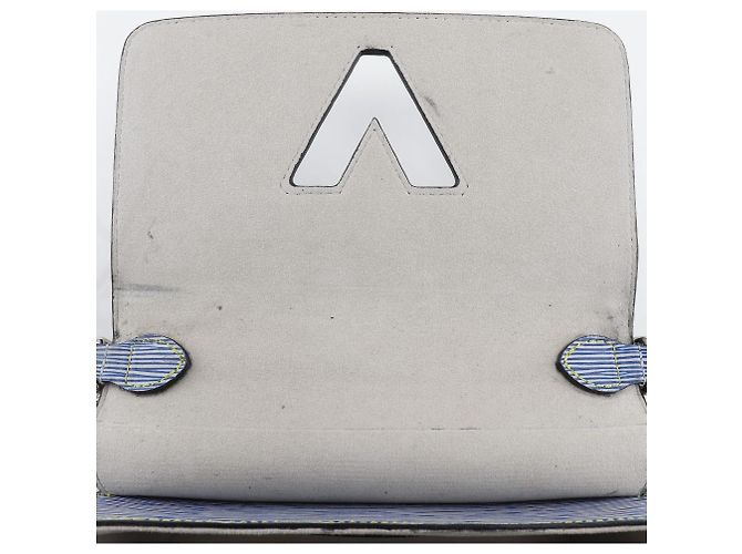 Borsa a Spalla 2 in 1 Louis Vuitton Twist MM in Pelle Epi Blu - vista 15