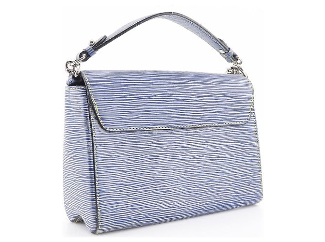 Borsa a Spalla 2 in 1 Louis Vuitton Twist MM in Pelle Epi Blu - vista 3