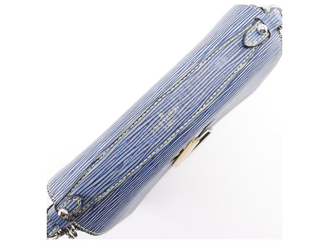 Borsa a Spalla 2 in 1 Louis Vuitton Twist MM in Pelle Epi Blu - vista 5