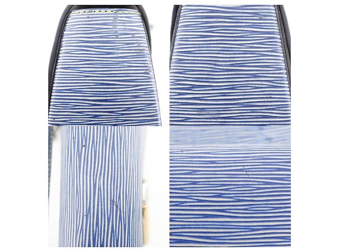 Borsa a Spalla 2 in 1 Louis Vuitton Twist MM in Pelle Epi Blu - vista 8