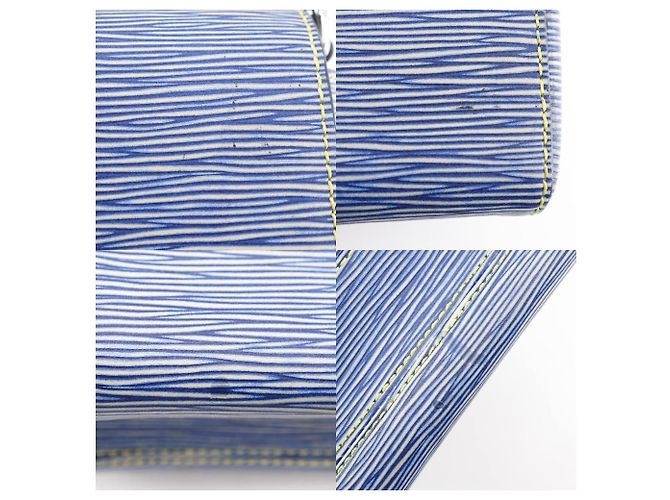 Borsa a Spalla 2 in 1 Louis Vuitton Twist MM in Pelle Epi Blu - vista 9
