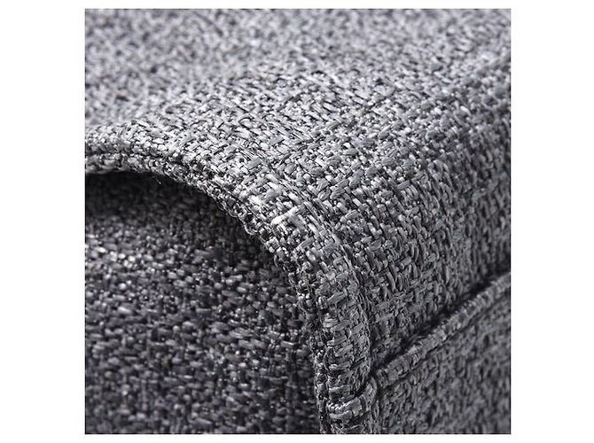 Chanel Deauville Raffia 2-Wege Tote Bag Braun Grau - Ansicht 6