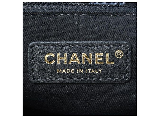 Chanel Deauville Raffia 2-Wege Tote Bag Braun Grau - Ansicht 8