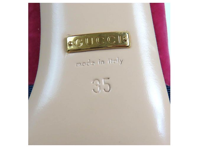 Sandali in velluto Gucci 496562 Rosa - vista 12