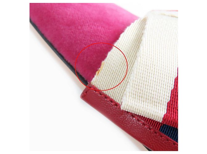 Sandali in velluto Gucci 496562 Rosa - vista 15