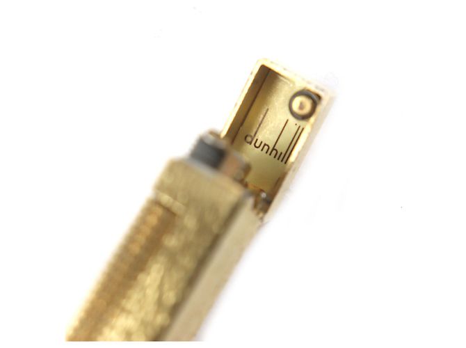Alfred Dunhill Dunhill Square Logo All-over Print Lighter Golden - view 5