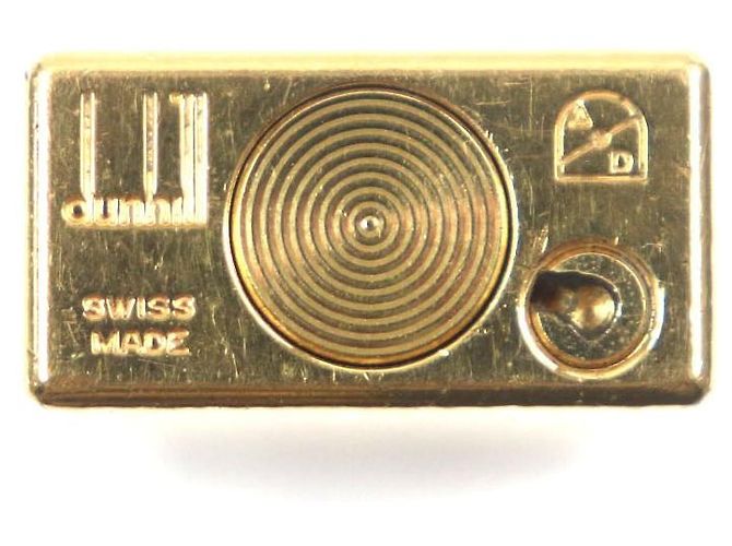 Alfred Dunhill Dunhill Square Logo All-over Print Lighter Golden - view 6