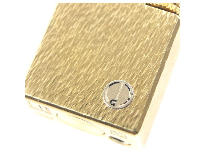 Alfred Dunhill Dunhill Square Logo All-over Print Lighter Golden - view 7