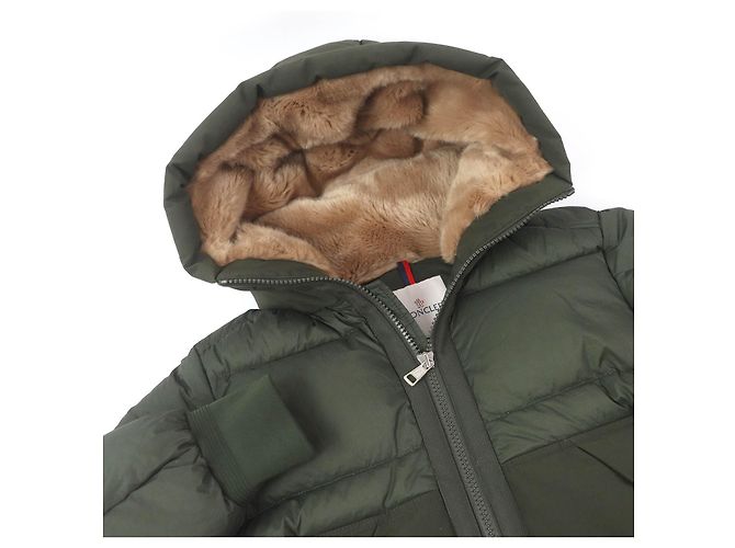 Moncler KJERAG GIUBBOTTO Nylon Polyester Down Jacket Green Khaki - view 2