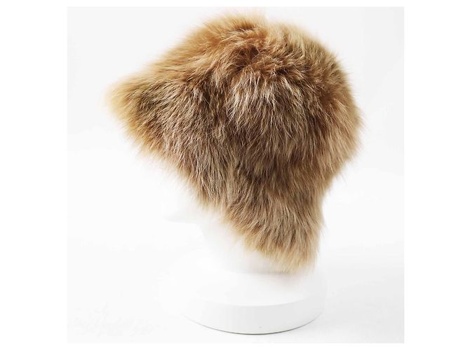 Fendi Zucca Pattern Fox Bucket Hat Brown - view 2