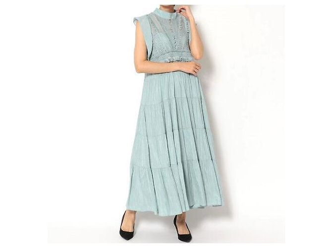 Autre Marque VESTIDO COMBINADO DE ENCAGE AILA AULA Azul - vista 3