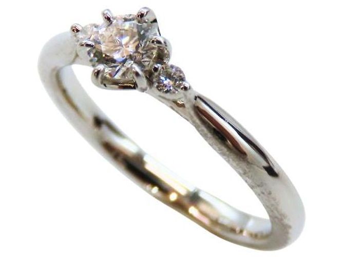 Autre Marque Pt950 Diamantring Niwaka Shirosuzu Silber - Ansicht 3