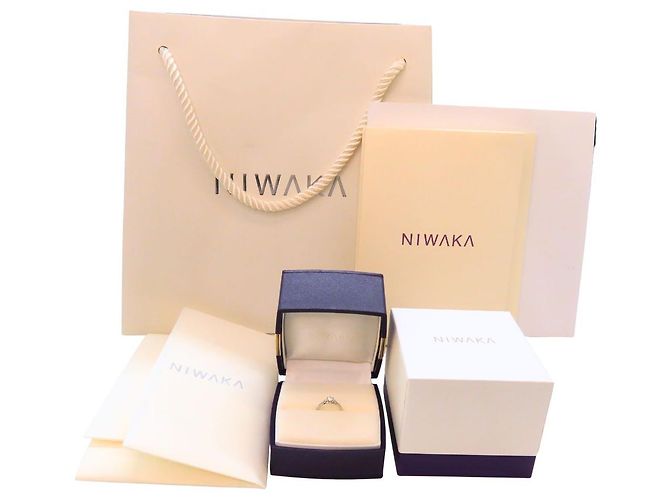 Autre Marque Pt950 Diamantring Niwaka Shirosuzu Silber - Ansicht 9