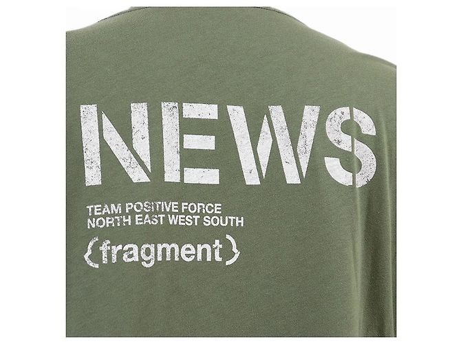 Camiseta de algodón Moncler Genius Fragment Verde Verde oliva - vista 11