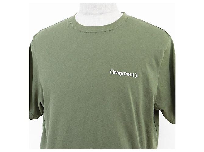 Camiseta de algodón Moncler Genius Fragment Verde Verde oliva - vista 2