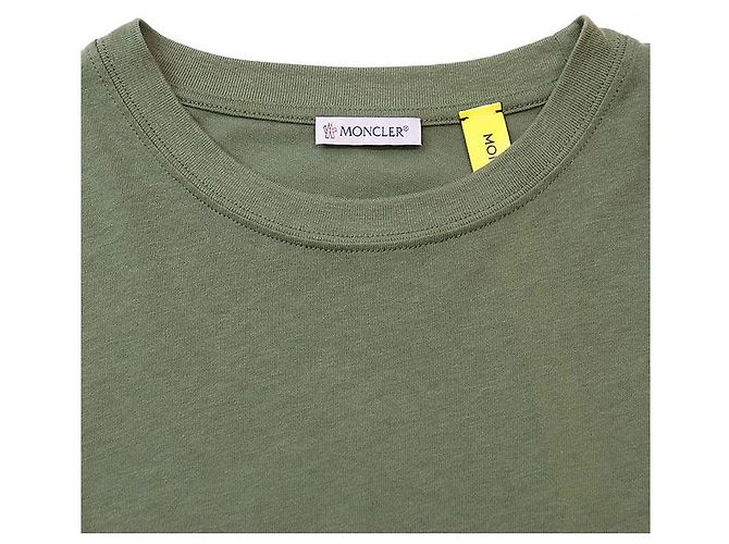 Camiseta de algodón Moncler Genius Fragment Verde Verde oliva - vista 4