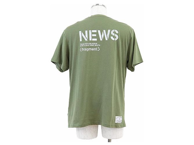 Camiseta de algodón Moncler Genius Fragment Verde Verde oliva - vista 5