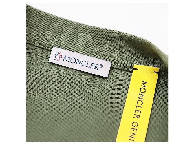 Camiseta de algodón Moncler Genius Fragment Verde Verde oliva - vista 6